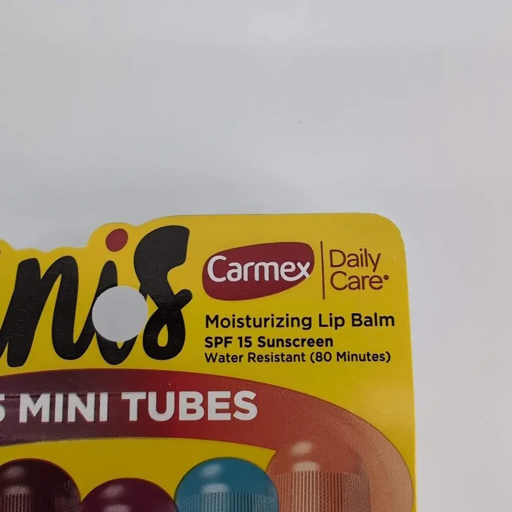 Carmex Daily Care Minis Moisturizing Lip Balm Tubes with SPF 15 - Set of 5 - New